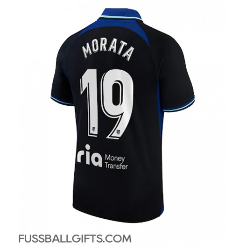 Atletico Madrid Alvaro Morata #19 Fußballbekleidung Auswärtstrikot 2022-23 Kurzarm